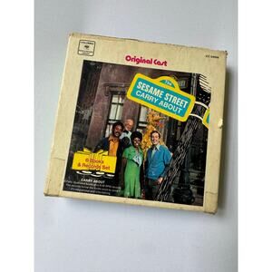 Vintage Sesame Street Carry-About Book & Vinyl Record Original Cast 70s Columbia